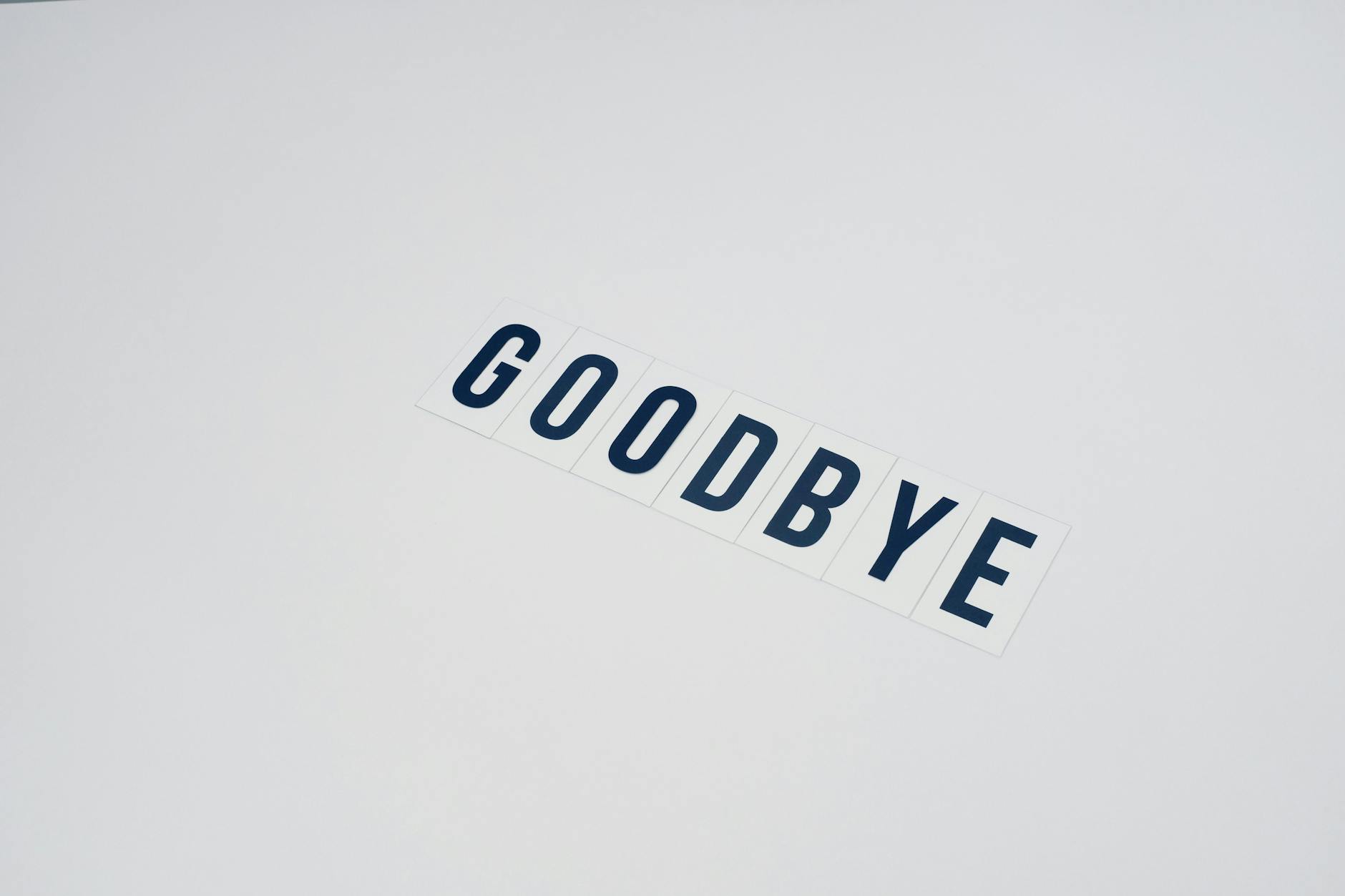 Goodbye: Finding the good in the bye.